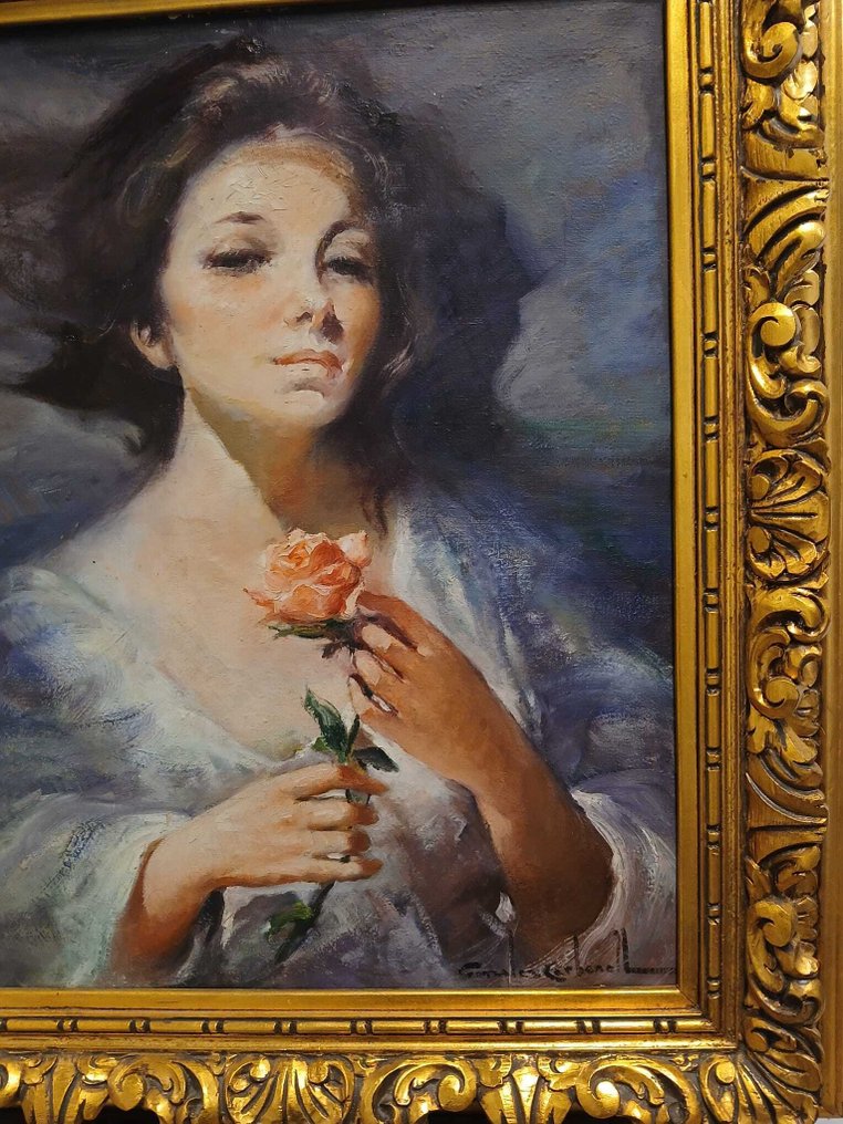 Rosend Gonzalez Carbonell (1910-1984) - Retrato de dama - NO RESERVE #3.2