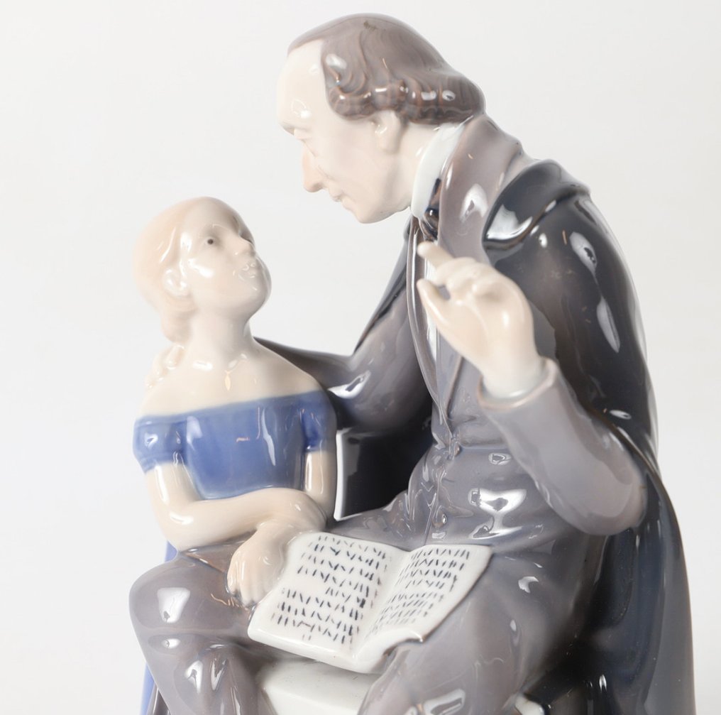 Bing & Grondahl - Szobrocska - Hans Christian Andersen - Porcelán #1.0