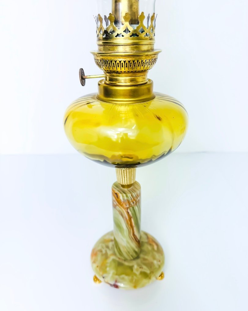 Unis France - Lampada a cherosene - Cristallo, Onice #2.1