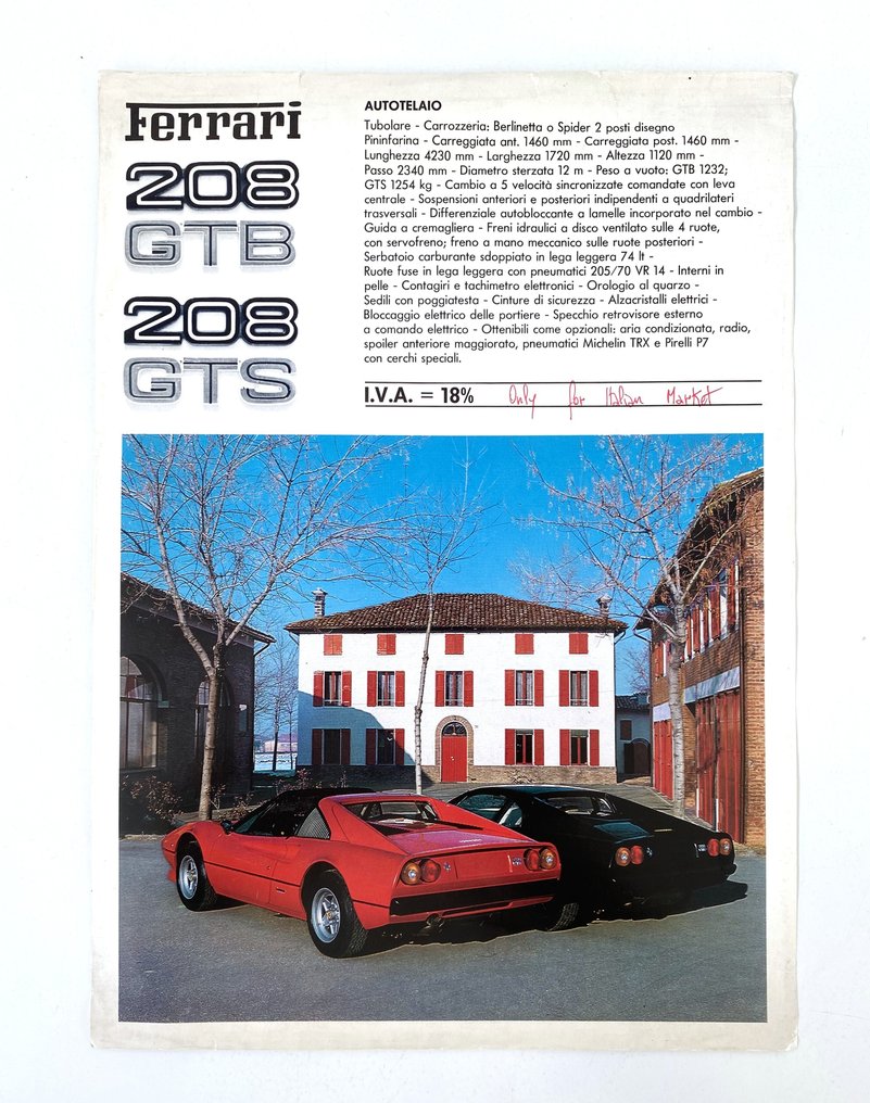 Ferrari 208 GTB / 208 GTS - 1981 #1.0