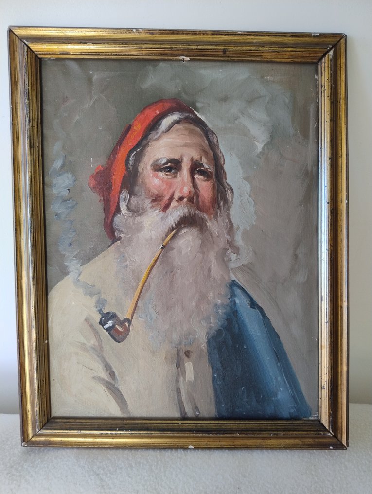 義大利學派 (XX) - Anziano con pipa #1.0