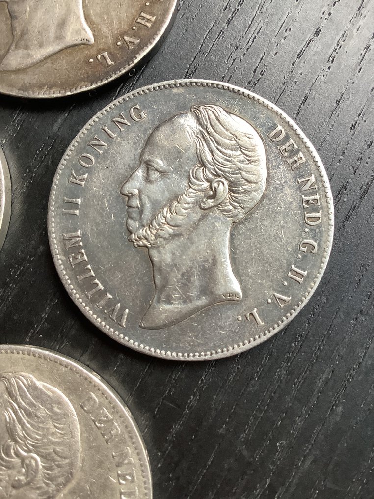 Ολλανδία. Willem II. 2 1/2 Gulden 1846-1849  (χωρίς τιμή ασφαλείας) #3.2