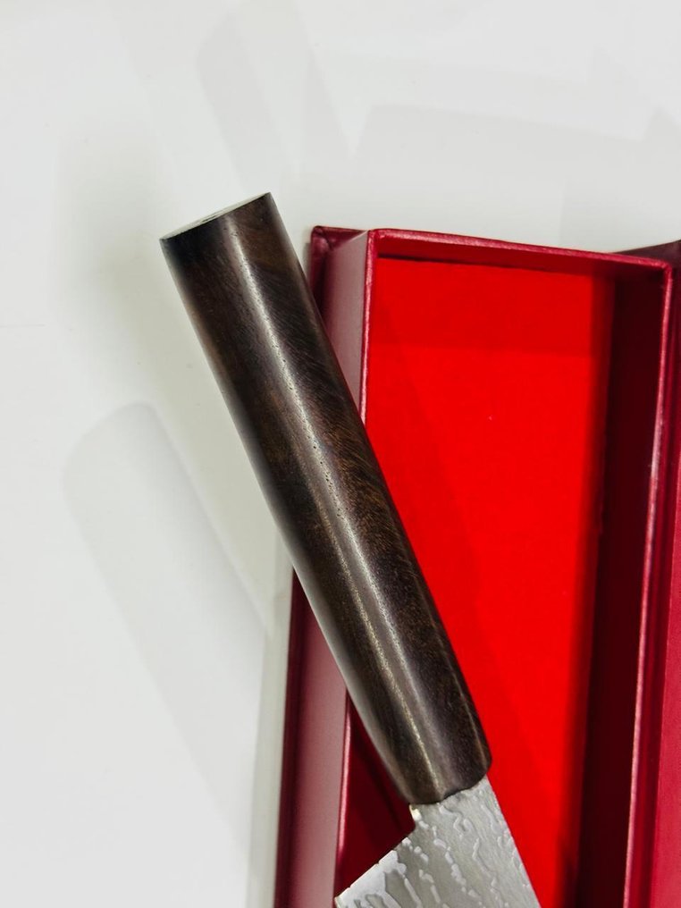 Μαχαίρι κουζίνας -  Ιαπωνικό μαχαίρι λαχανικών (0121) - VG 10 ατσάλι, λιγότερο ατσάλι και ξύλο ροδόδεντρου με κουτί - Ιαπωνία - Ιαπωνικό μαχαίρι λαχανικών #3.2