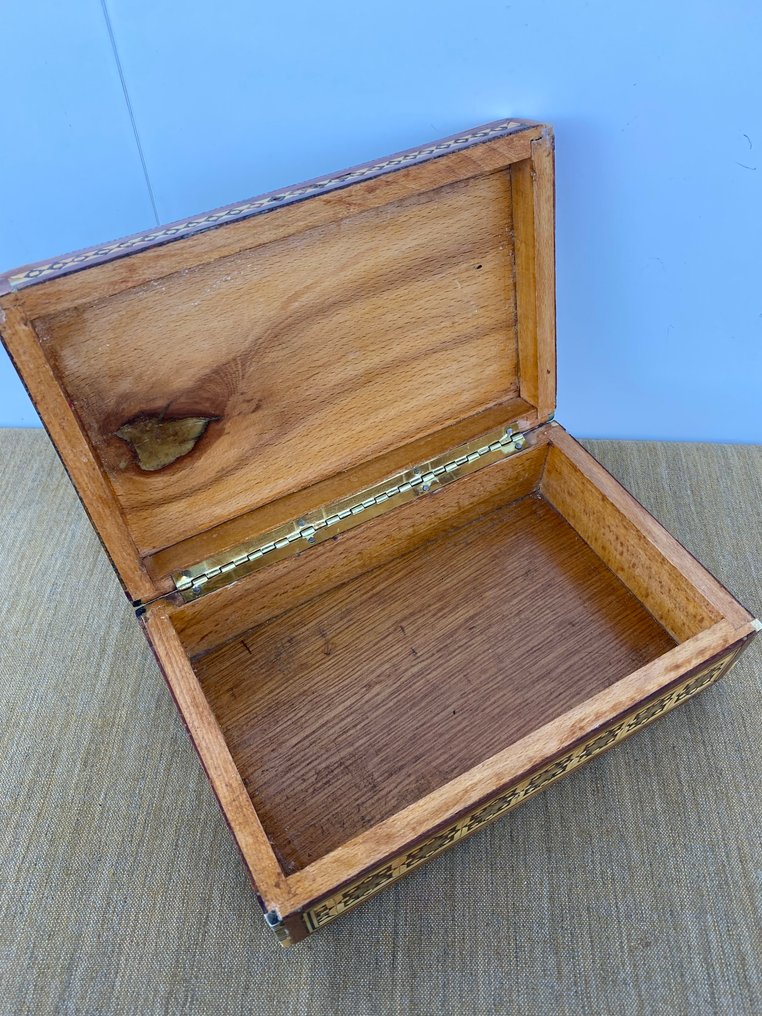 4x κουτί μωσαϊκού - Ξύλο, Μητέρα του μαργαριταριού - Αίγυπτος - Late 20th century #4.3