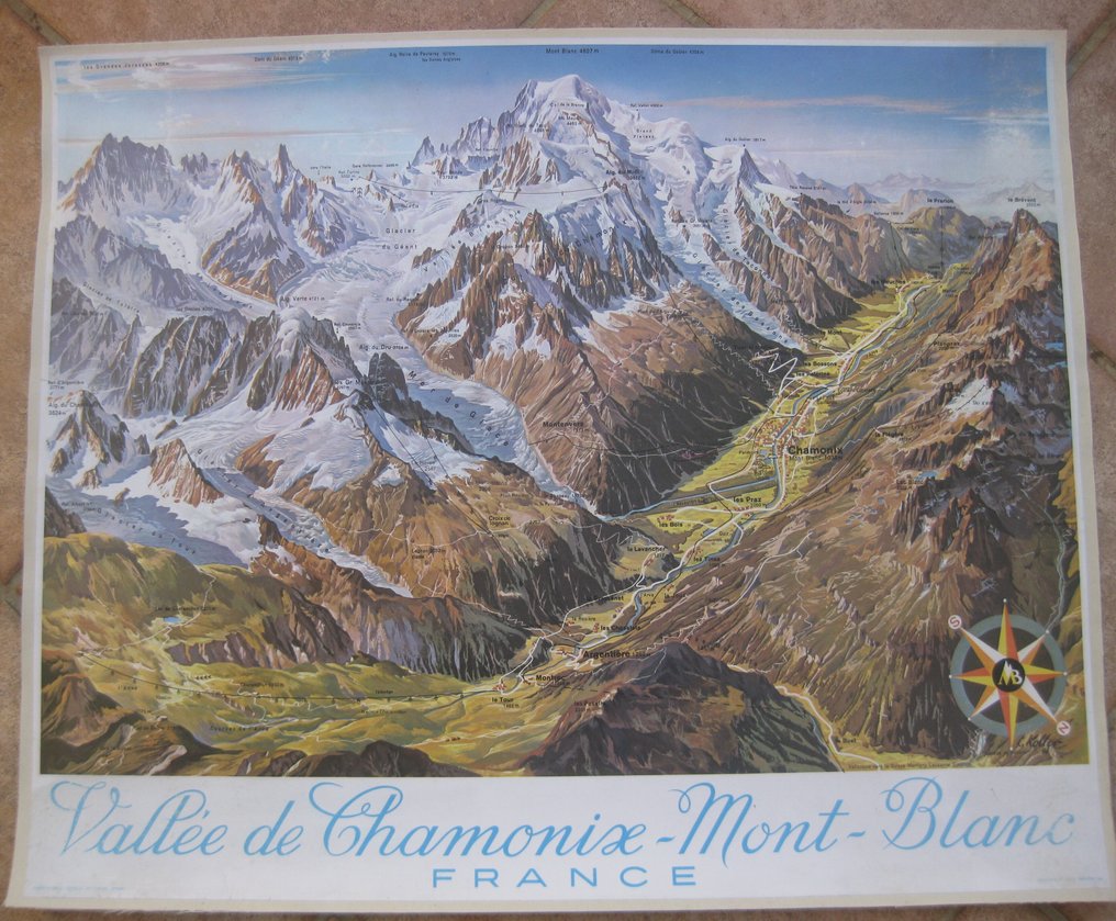 E. Koller - Vallée de Chamonix-Mont-Blanc 1983 - Lata 80. #1.0