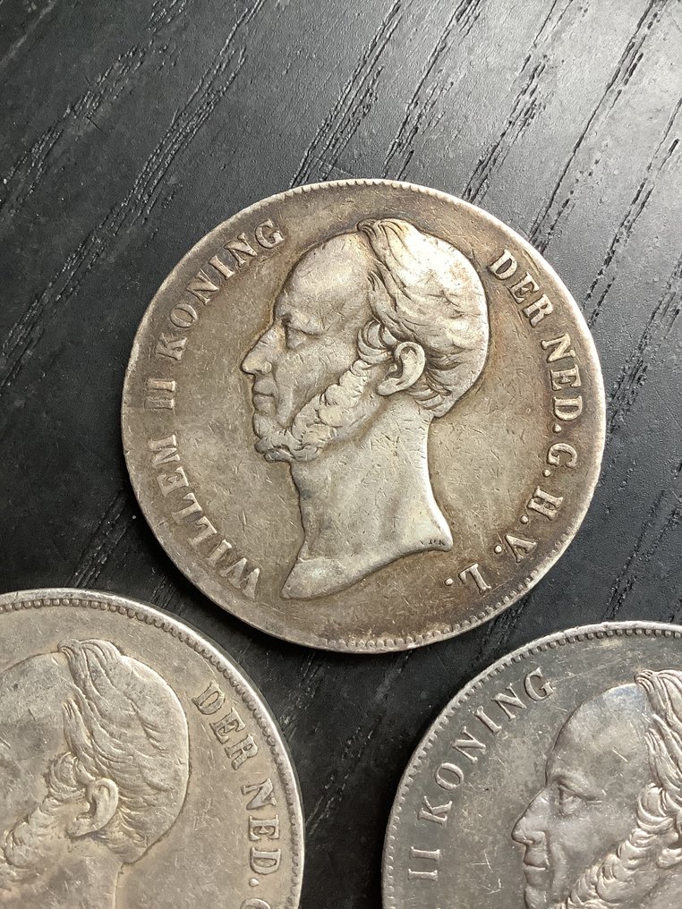 Ολλανδία. Willem II. 2 1/2 Gulden 1846-1849  (χωρίς τιμή ασφαλείας) #1.0