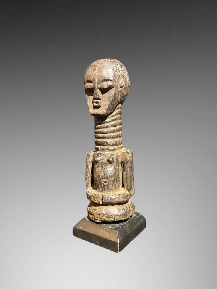 Kis szobor Agni soclée 18 cm - Fetiche dupla testtel és fejjel Agni - Agni - Elefántcsontpart #1.0