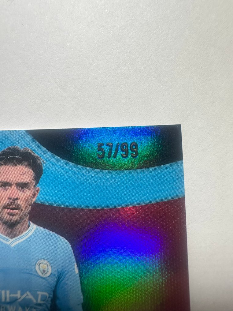 2023 Topps Manchester City Team Set Jack Grealish Auto / 99 Card - Impecable (I) #2.1