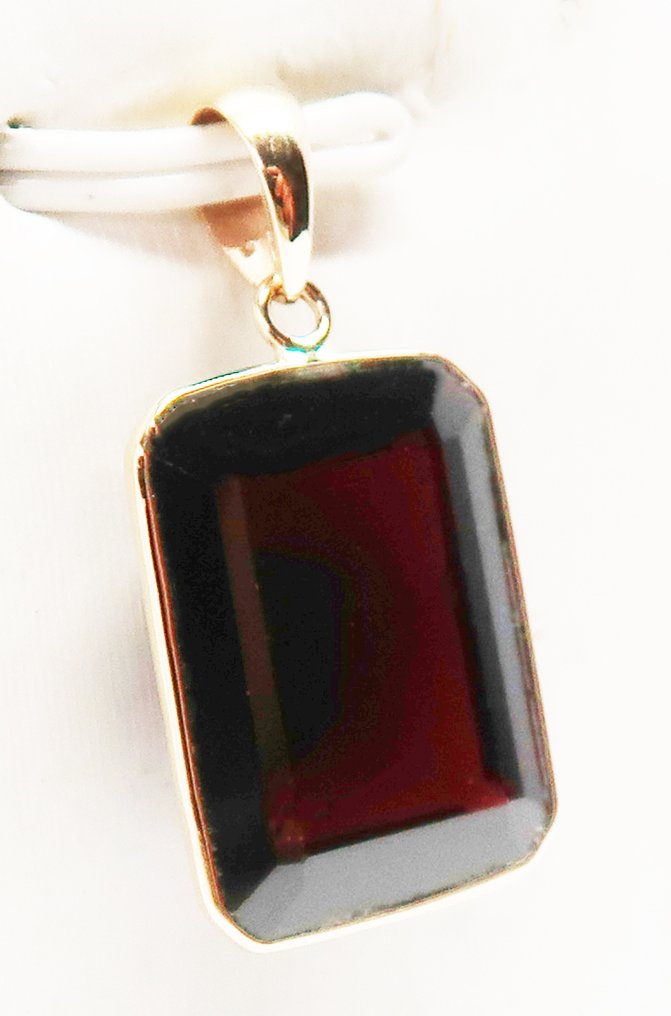 Ingen mindstepris - Vedhæng - 14 karat Gulguld Granat #2.1