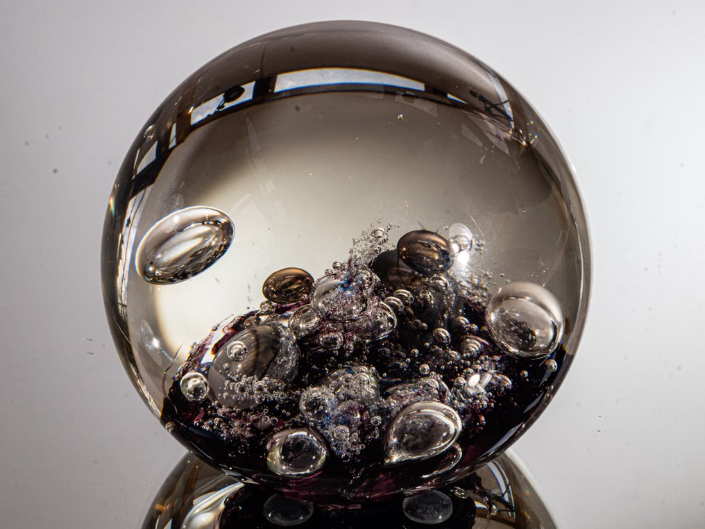 Selkirk Glass - Peter Holmes - 紙鎮 - "Seaburst" (1983) - Ø 7,7 cm - 玻璃 #4.3