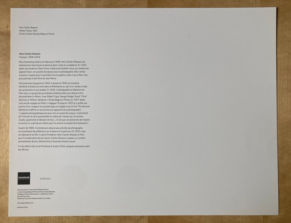 Henri Cartier-Bresson (1908–2004) - Hyères, France, 1932. #4.3