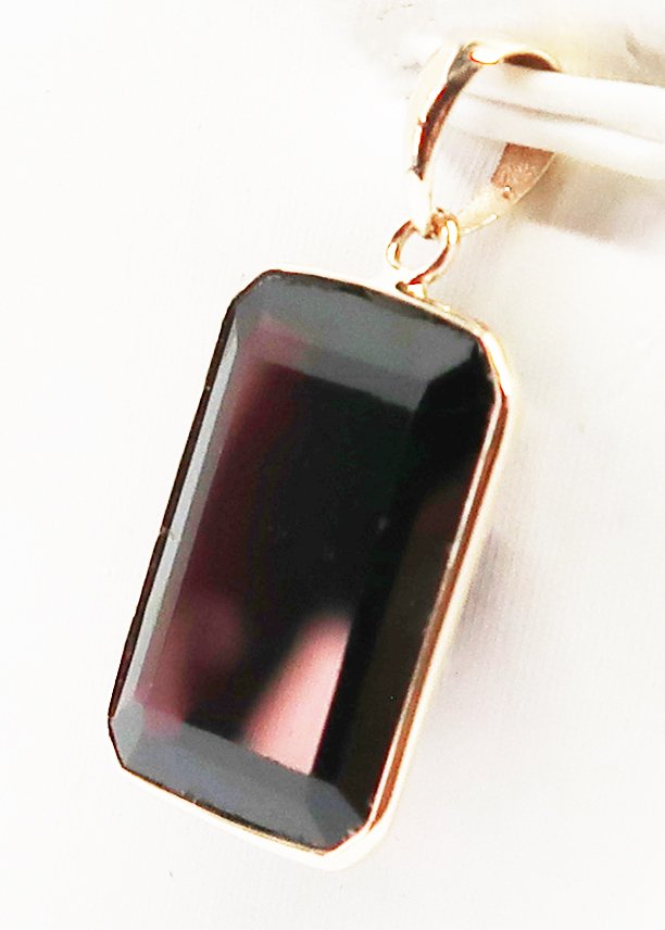 Ingen mindstepris - Vedhæng - 14 karat Gulguld Granat #1.0