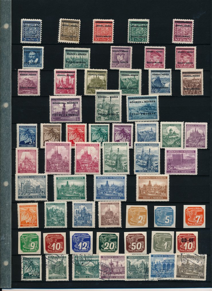 Cseh–Morva Protektorátus 1939/1945 - a fő kérdésekben teljes vegyes átvétel 1. számtól + szervíz + postaköltség #1.0