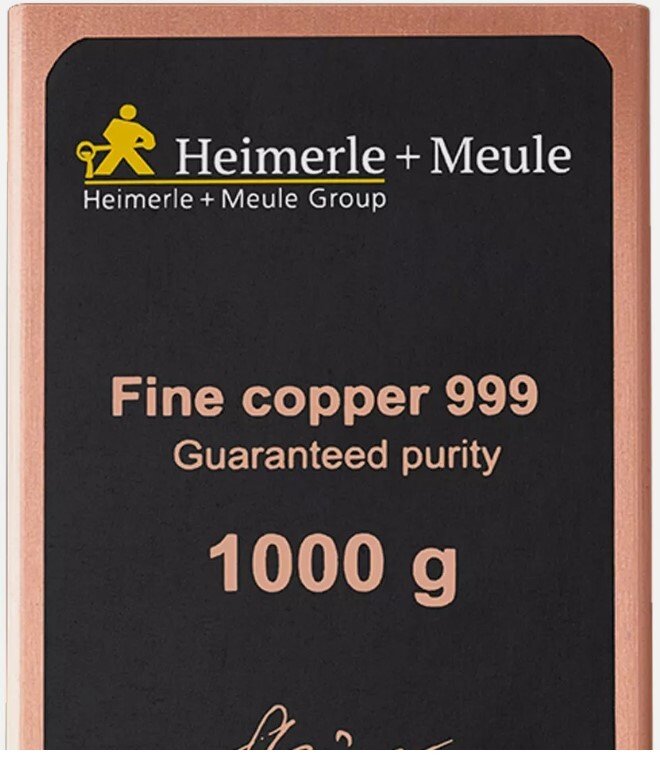 1 chilogrammo di rame - .999 - Heimerle + Meule. (Senza prezzo di riserva) #4.3