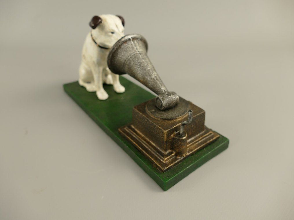 HIS MASTERS VOICE-cast iron statue VICTOR *nippet* - HMV Γραμμόφωνο αναπαραγωγής 78 σ.α.λ. #1.0