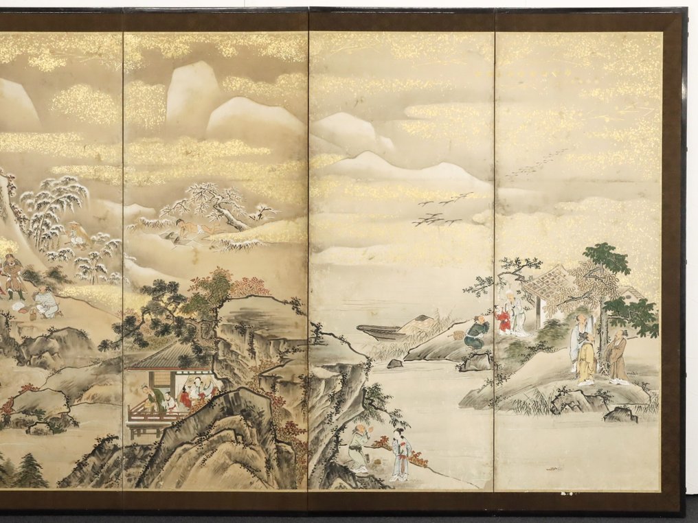 Byōbu屏風 - 小田切寒松軒的南画作品 - 日本 - 江戶時代中期 #3.2