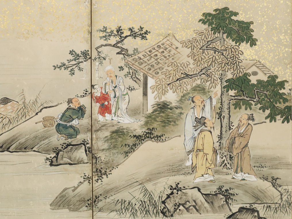 Byōbu屏風 - 小田切寒松軒的南画作品 - 日本 - 江戶時代中期 #4.3