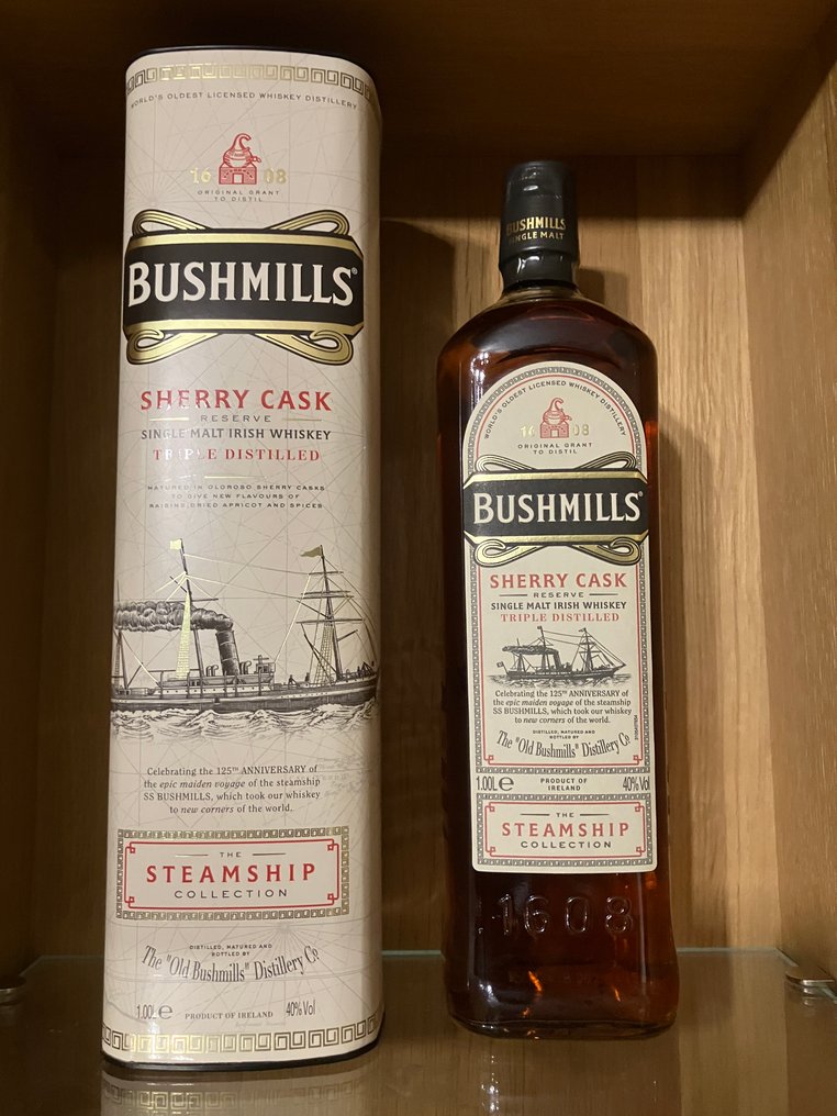 Bushmills Steamship Collection - No. 1 Sherry Cask & No. 3 Bourbon Cask  - 1 Litre - 2 bottles #3.2