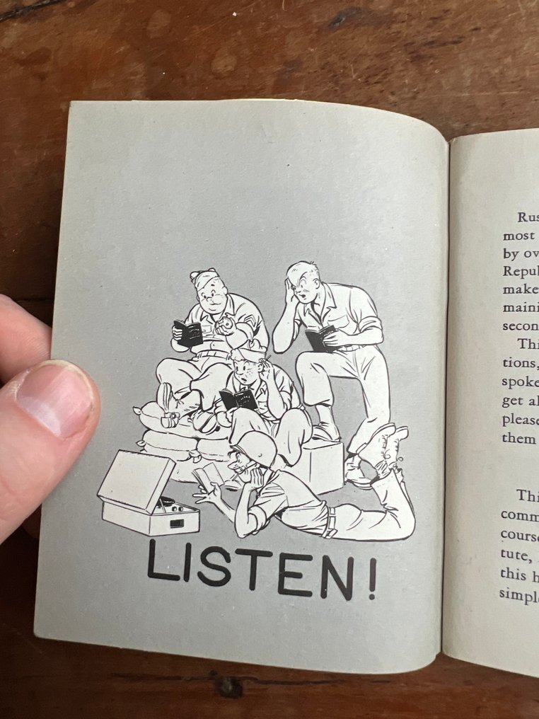 US Army Soldiers Russian Language Guide - Infantry - Army - POW - Red Army - Funny cartoons - 1943 #2.1