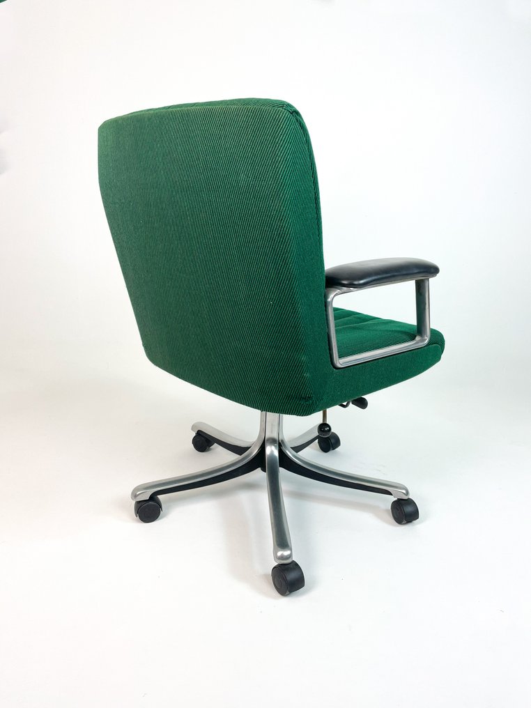 Tecno - Osvaldo Borsani - 扶手椅子 - P126 - 铝, 纺织品, 皮革 #3.2