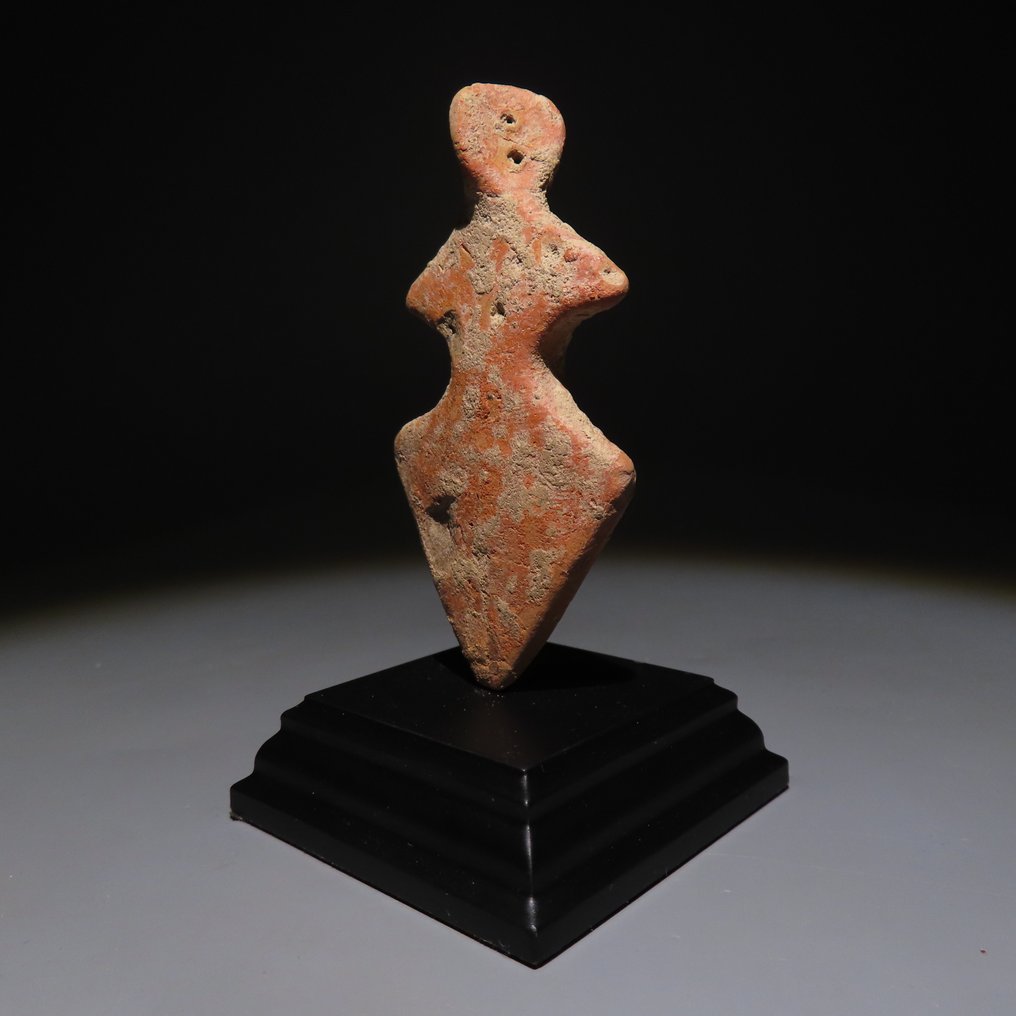 中东的 Terracotta 拟人偶像。公元前四千纪。8.2 厘米 H。TL 测试。 #4.3