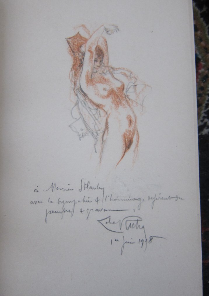 Paul Reboux - La maison de danses [1/20 sur Japon - sublime reliure signée Gruel - 2 dessins originaux + suites] - 1928 #1.0