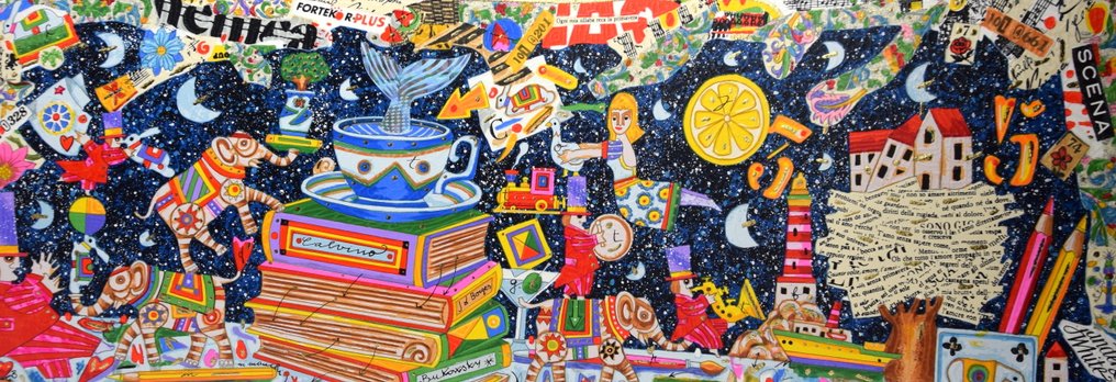 Francesco Musante (1950) - Rubo le parole alle pagine dei libri - Grande formato #1.0