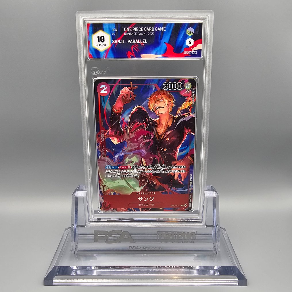 Pokémon Graded card - SANJI (Alternate Art) OP01-013 -> Romance Dawn - Graad 10 #2.1