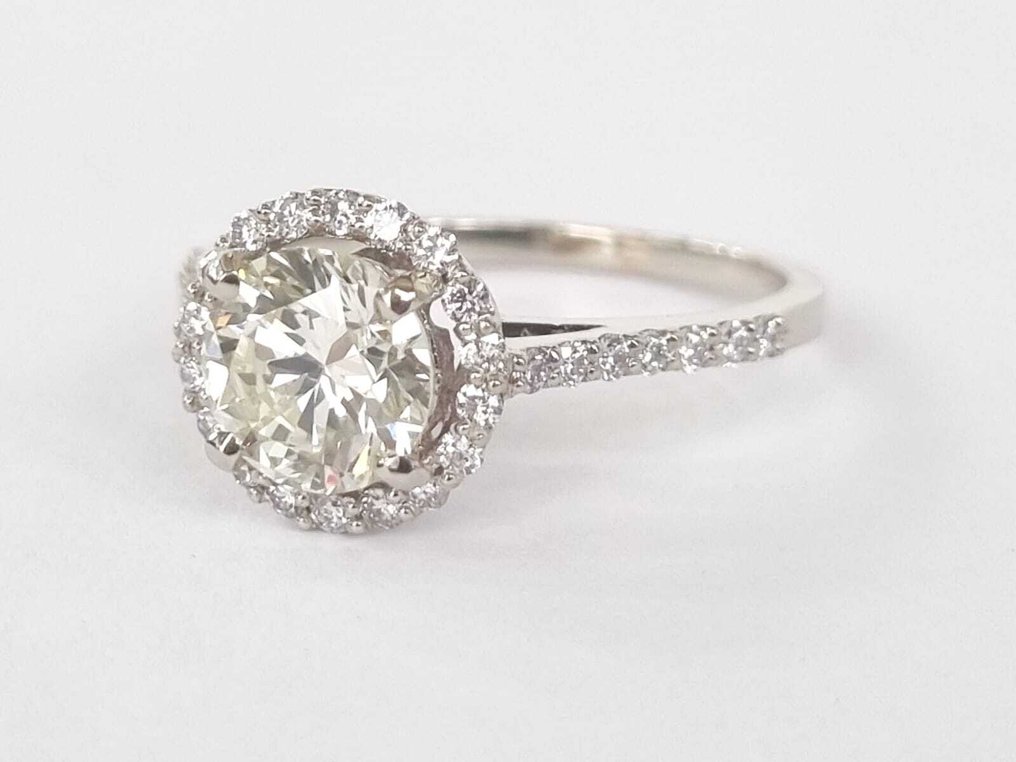 Δαχτυλίδι αρραβώνων - 18 καράτια Λευκός χρυσός - 1.96ct. tw. Διαμάντι (Φυσικό) - Διαμάντι #3.2