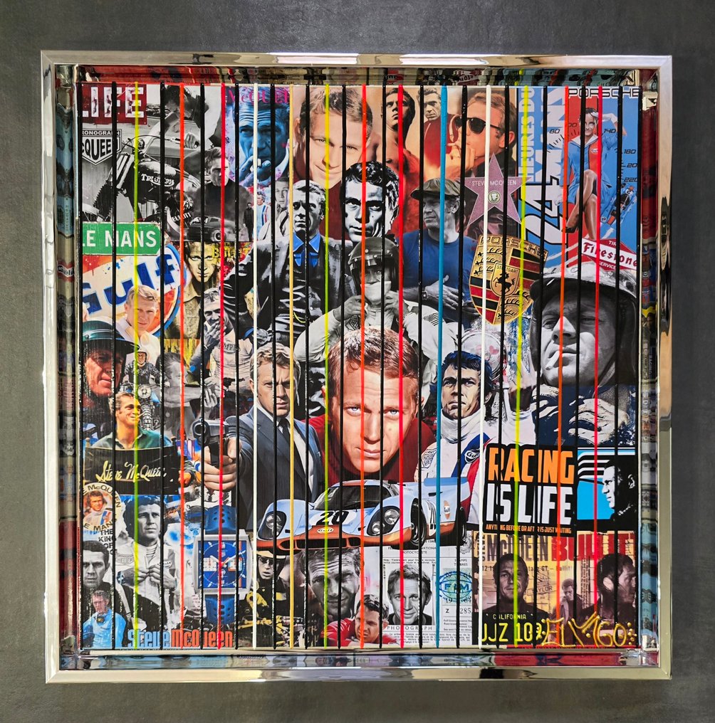 Elmago - Steve mcqueen sport legend 3 codebarre (large) #1.0