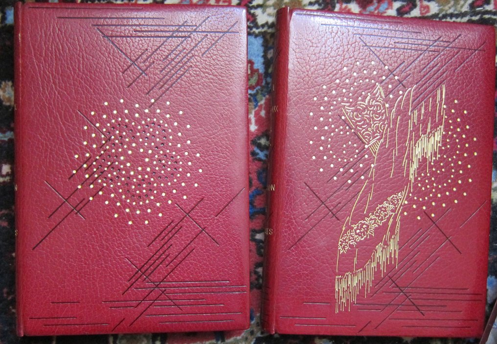 Paul Reboux - La maison de danses [1/20 sur Japon - sublime reliure signée Gruel - 2 dessins originaux + suites] - 1928 #2.1