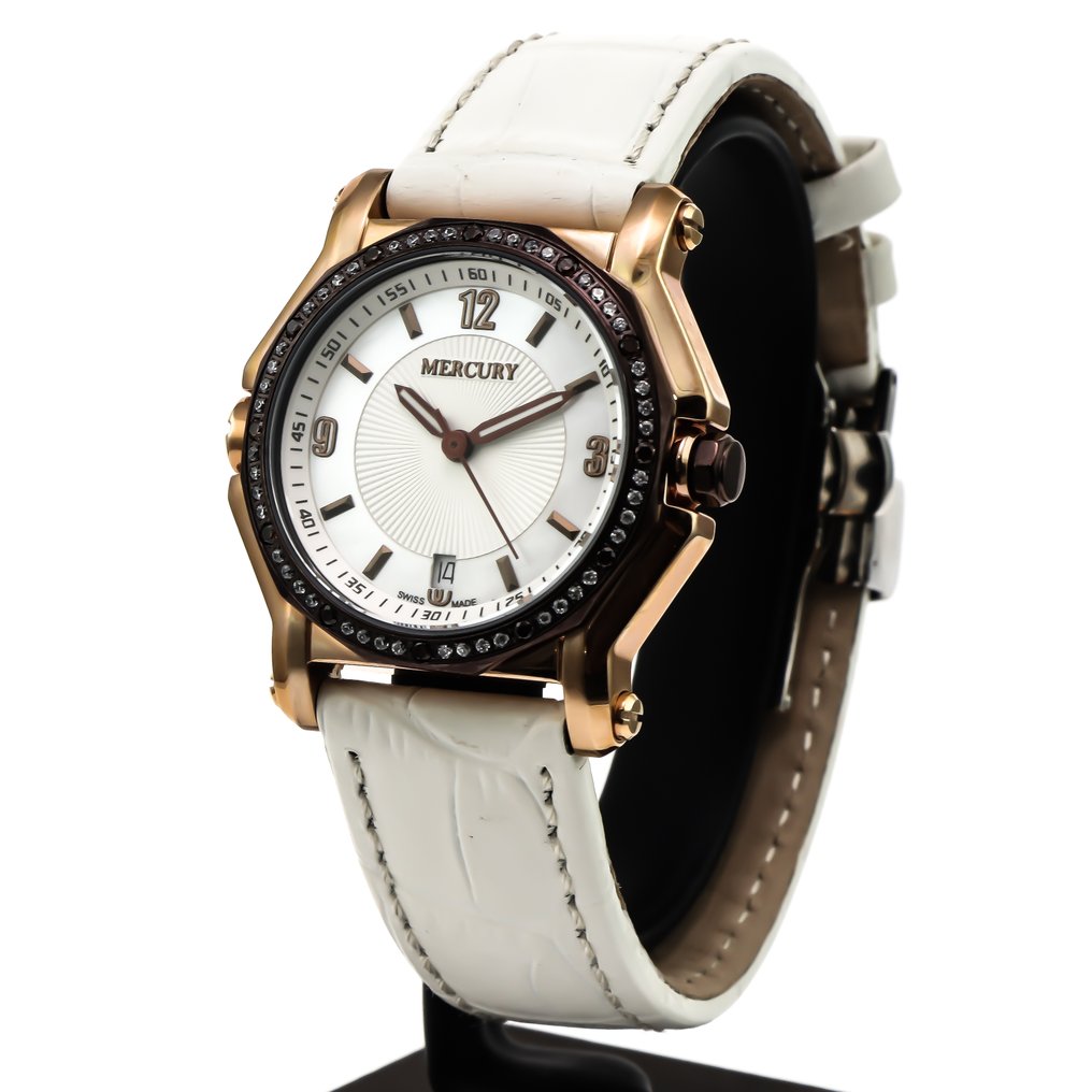 MERCURY - Swiss Made - ME1080-RCL-S-1 - White Strap - Senza prezzo di riserva - Donna - 2010-2020 #1.0