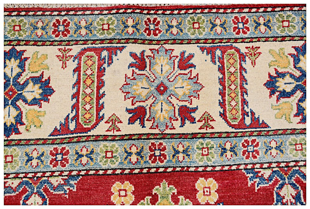 Afghan, Kazak, Νέο, όμορφο, παραδοσιακό αφγανικό. - Χαλί - 340 cm - 250 cm - Χειροποίητο χαλί με χειροποίητο κόμπο. #3.2