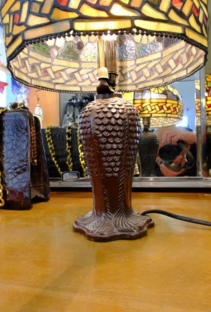 Tiffany - Table lamp - Stained glass - Vintage #2.1