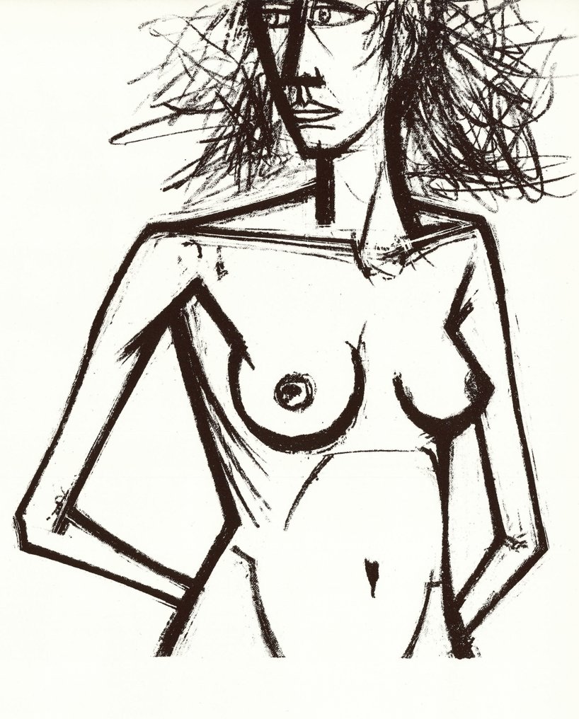 Bernard Buffet (1928-1999) - Nu pensif, Pensionnaires #4.3