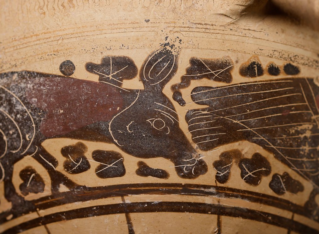 古希臘，邁錫尼 科林斯天球瓶，宽23厘米 - 10 cm #2.1