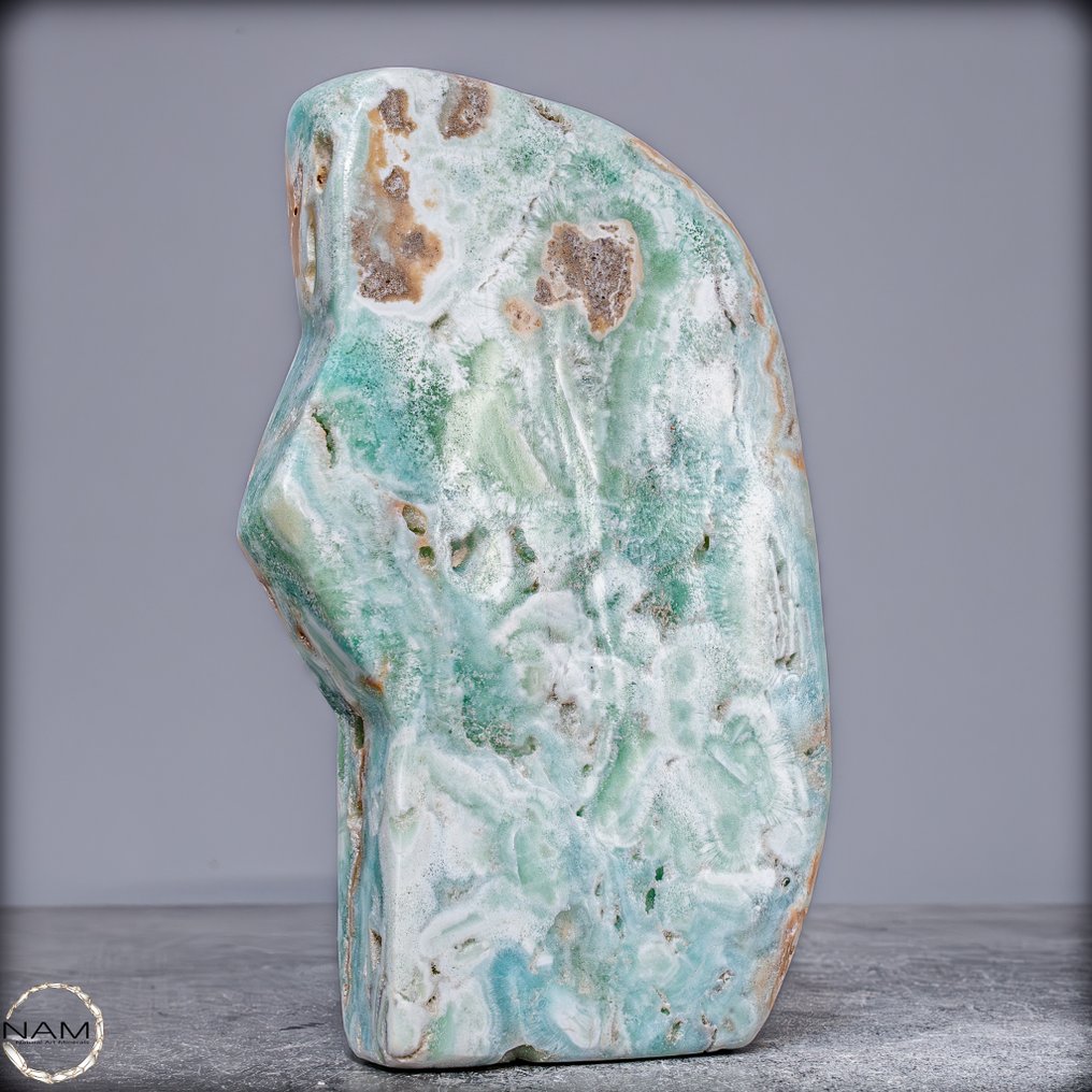 Φυσικό μπλε-πράσινο αρagonite ελεύθερου σχήματος από το Πακιστάν- 1173.29 g #3.2