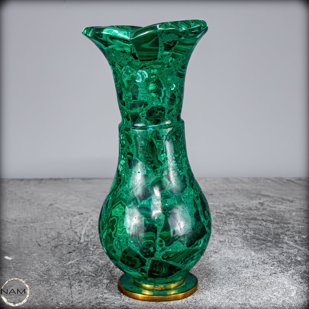 Første Kvalitet Malakit Vase 4763,05 ct- 952.61 g #3.2