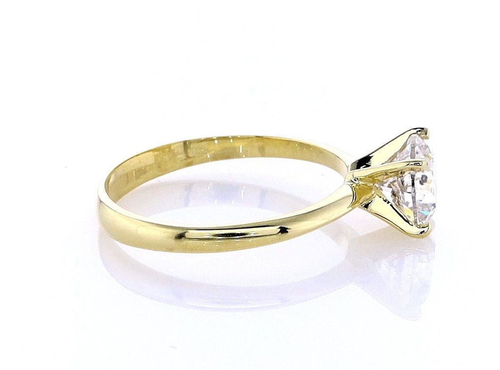 Δαχτυλίδι - 14 καράτια Κίτρινο χρυσό -  1.06ct. tw. Διαμάντι (Φυσικό) #4.3