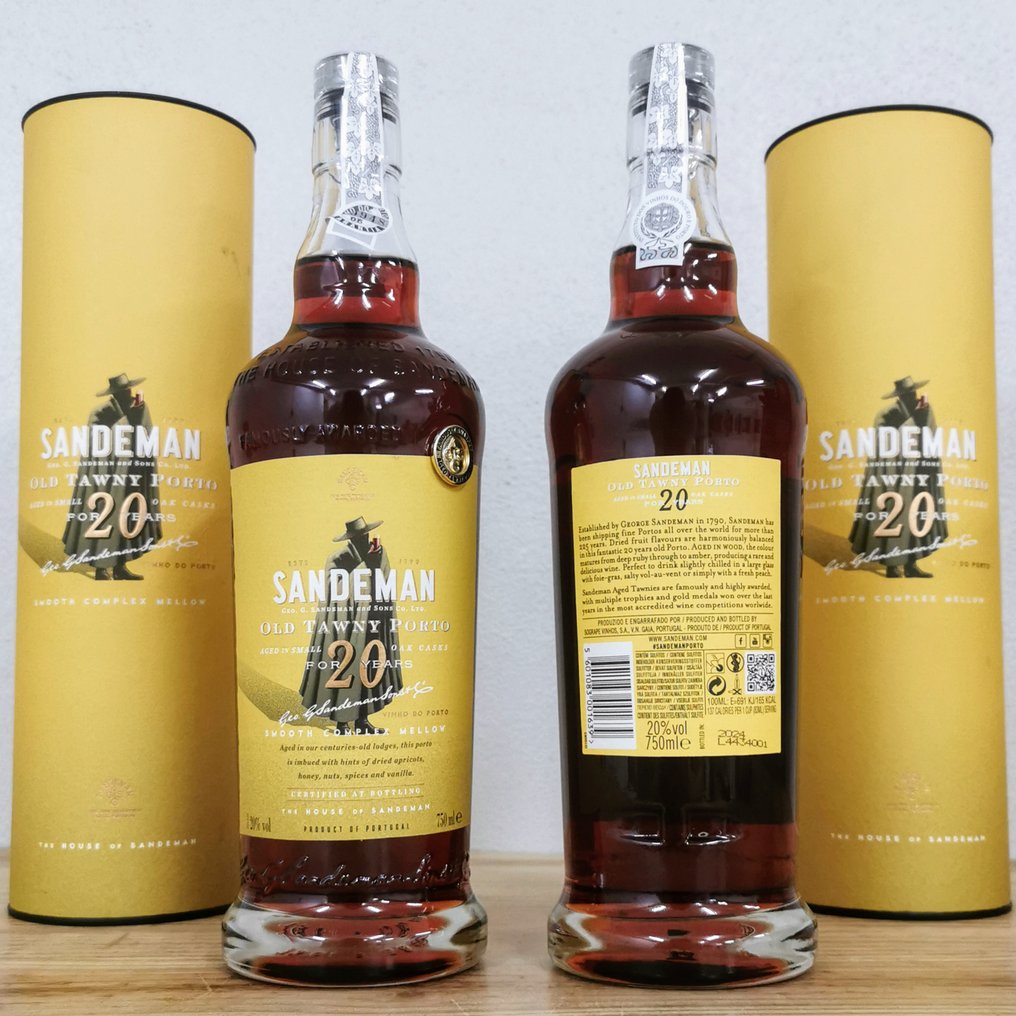 Sandeman - 20 years old Tawny -  Douro  - 2 Flaskor (0,75L) #4.3