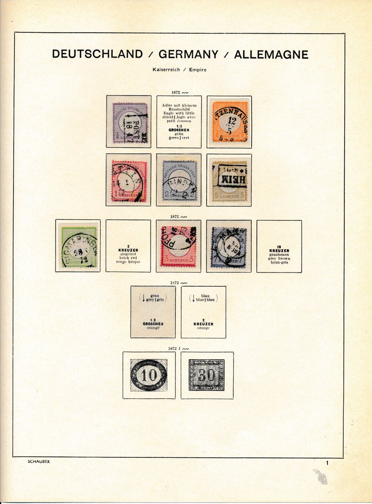 德意志帝国 1872/1932 - 盖章收集具有更好价值/问题和文件的乳盾 #3.2