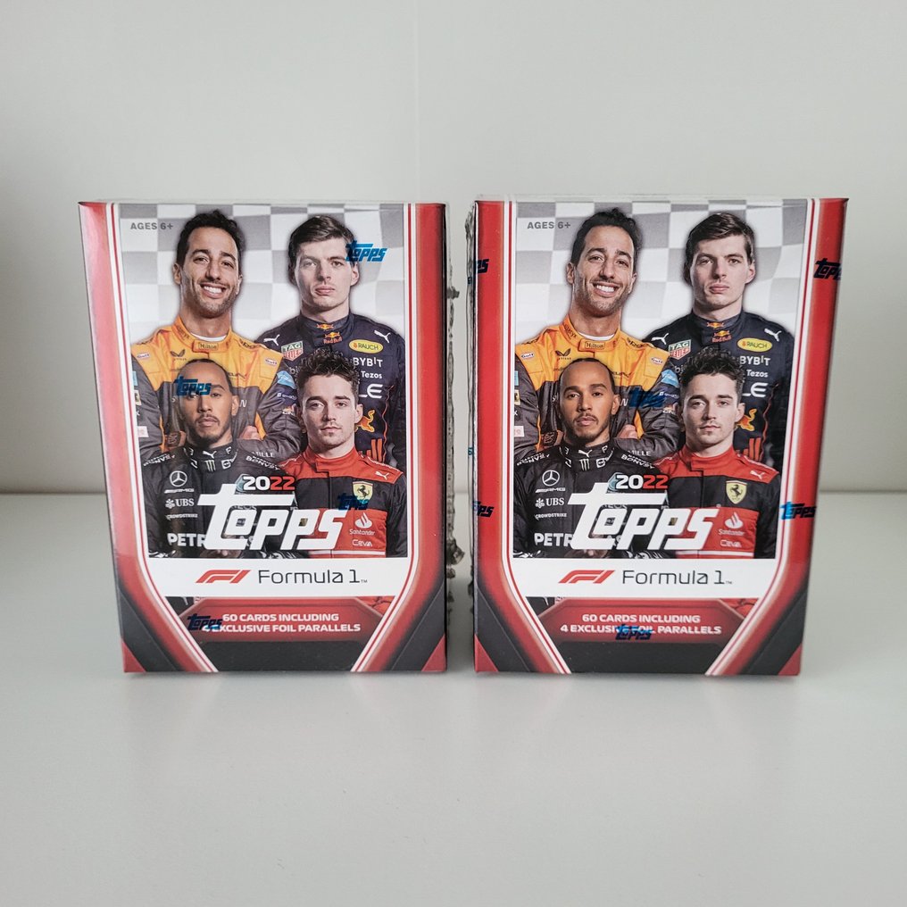2022 Topps Max Verstappen, Lewis Hamilton, Charles Leclerc - 2 Sealed box - Täydellinen (M) #1.0