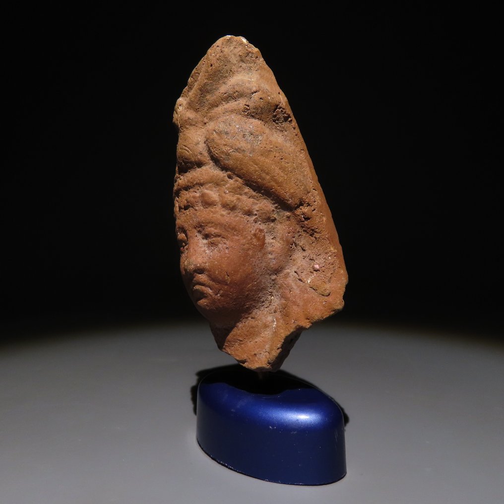 古希臘,邁錫尼 Terracotta 法老头像。公元前4世纪。高7.7厘米。 #2.1