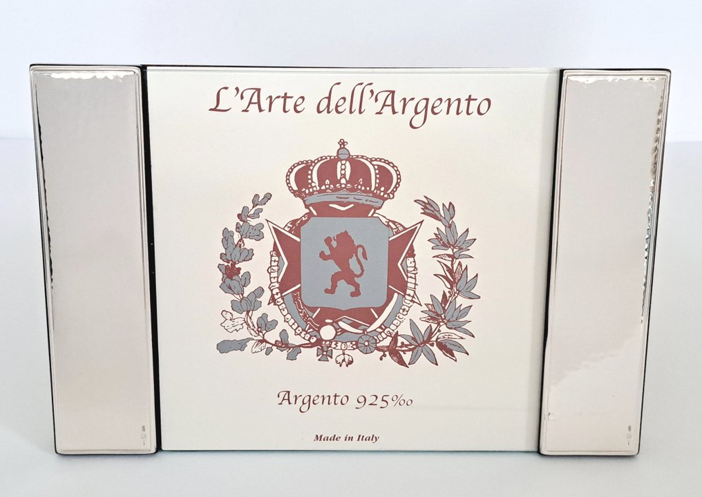 Argento 925 - Fotolijst- zilveren zijkanten met gehamerd motief - .925 zilver #2.1