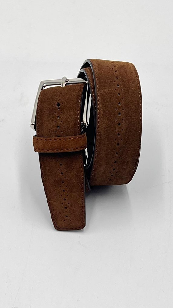 Canali - CANALI BELT IN CHAMOIS LEATHER - EXCLUSIVE - Cintura #2.1