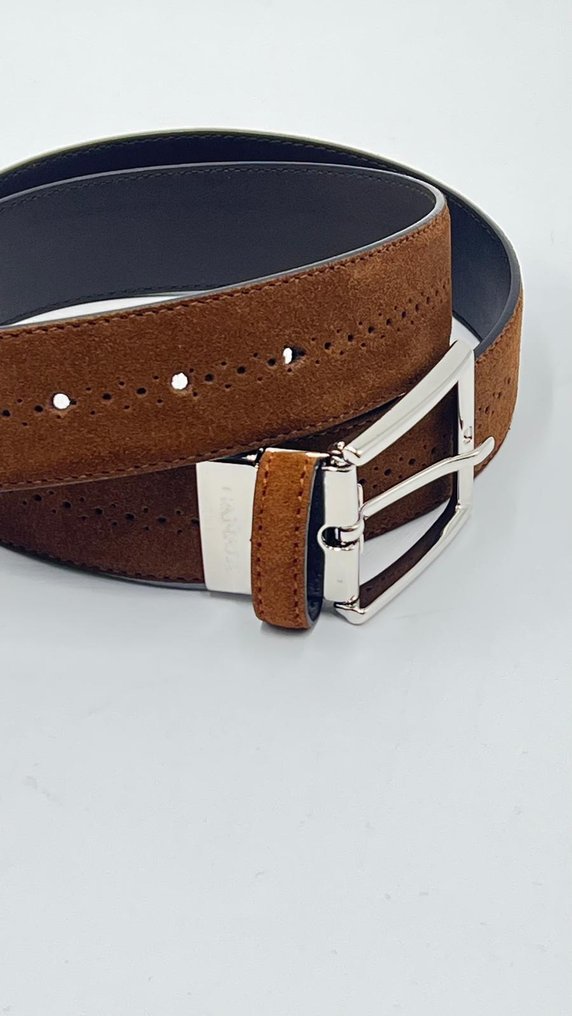 Canali - CANALI BELT IN CHAMOIS LEATHER - EXCLUSIVE - Cintura #1.2