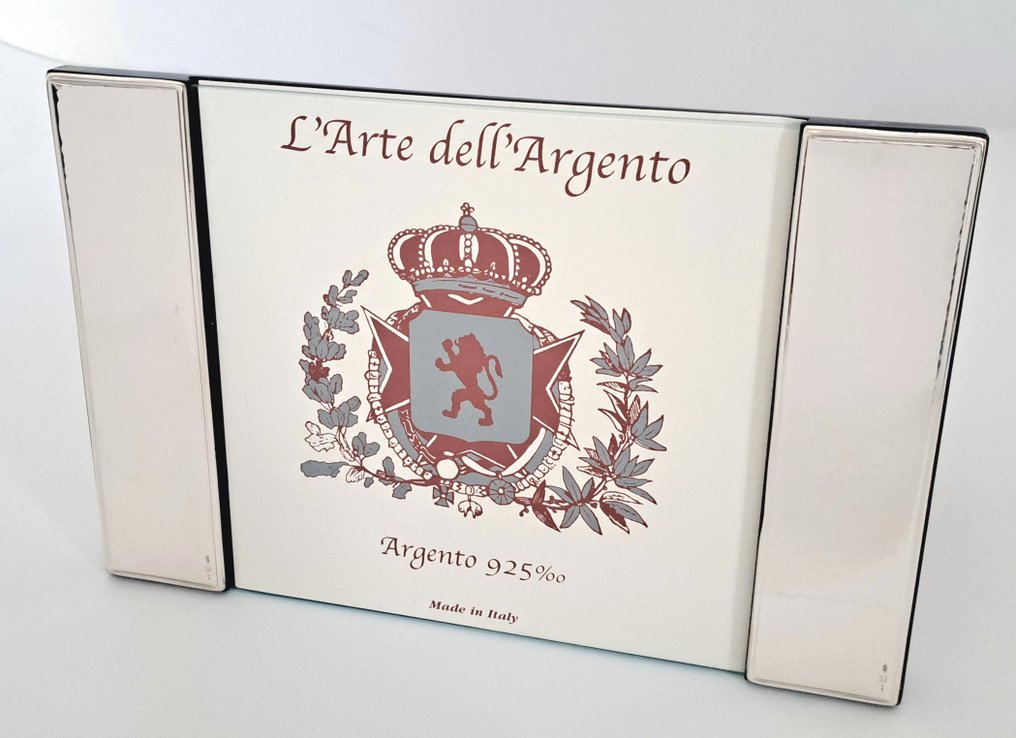 Argento 925 - Fotolijst- zilveren zijkanten met gehamerd motief - .925 zilver #3.2