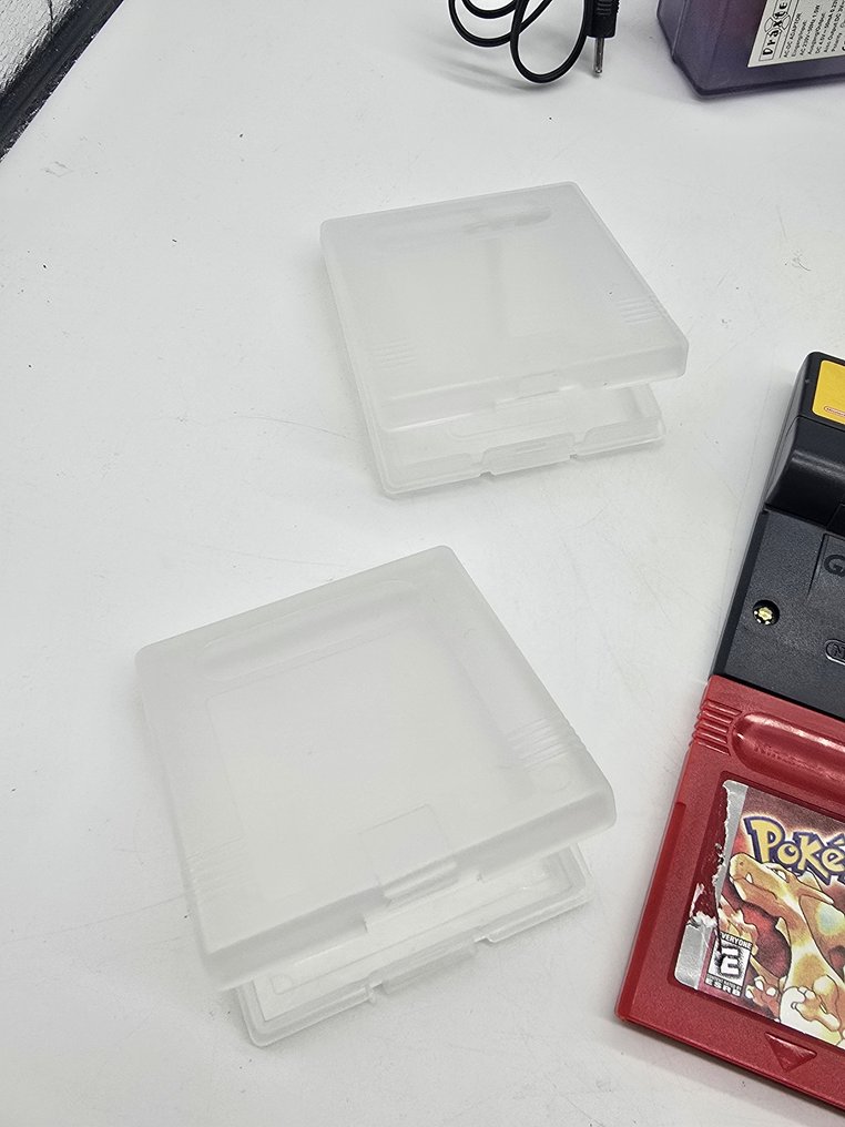Nintendo - Gameboy Color - Limited Pichu Edition 1998 (new shell) + Pokemon Green + Crystal + Red + TCG + Yellow - Video game console + games - with box protectors #2.1