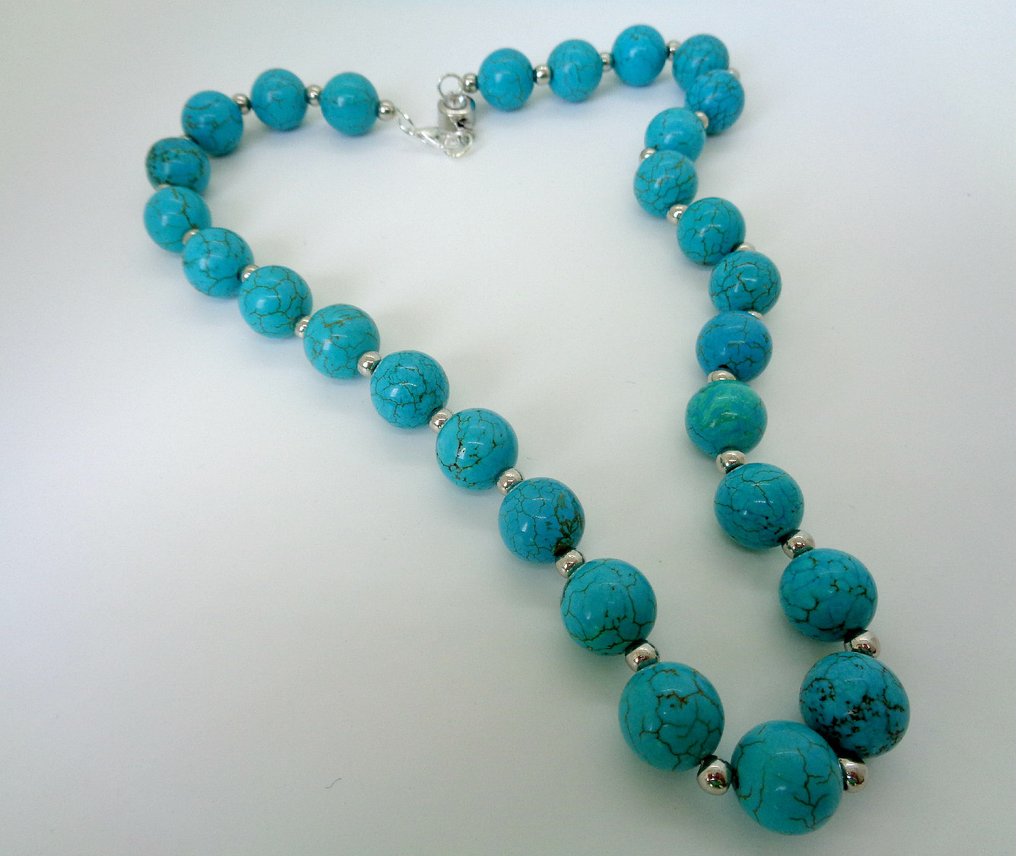 Turquoise - Faith Necklace - Improves the third eye: promotes meditation and intuition - Necklace #3.2