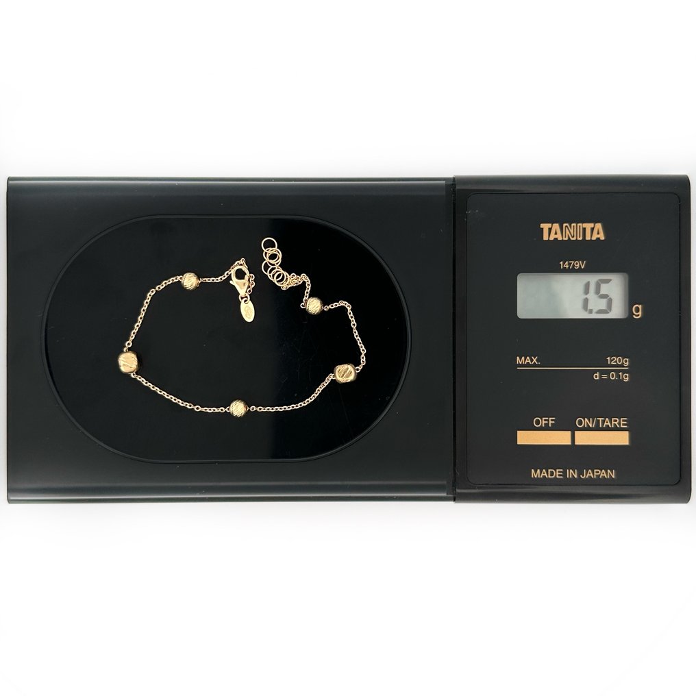 No reserve price - Handmade - Bracelet - 1.5 g - 18 kt. Yellow gold #4.3